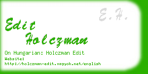 edit holczman business card